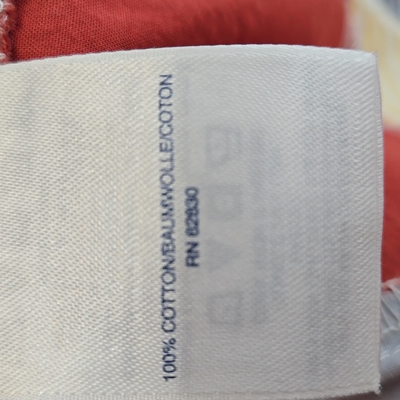 Lands' End Womens Poplin Boyfriend Button Front Patchwork Plus Size Curvy 1X - Picture 10 of 13